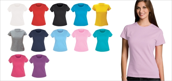 Camiseta de cuello redondo